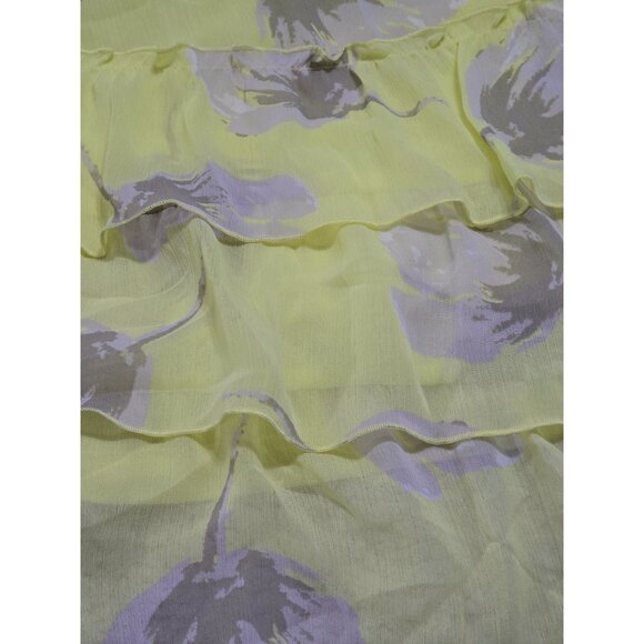 Old Navy XL Tall Yellow Floral Ruffle Camisole Dress 100% Polyester NWT‎ - Picture 4 of 14